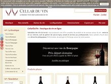 Tablet Screenshot of cellarduvin.com